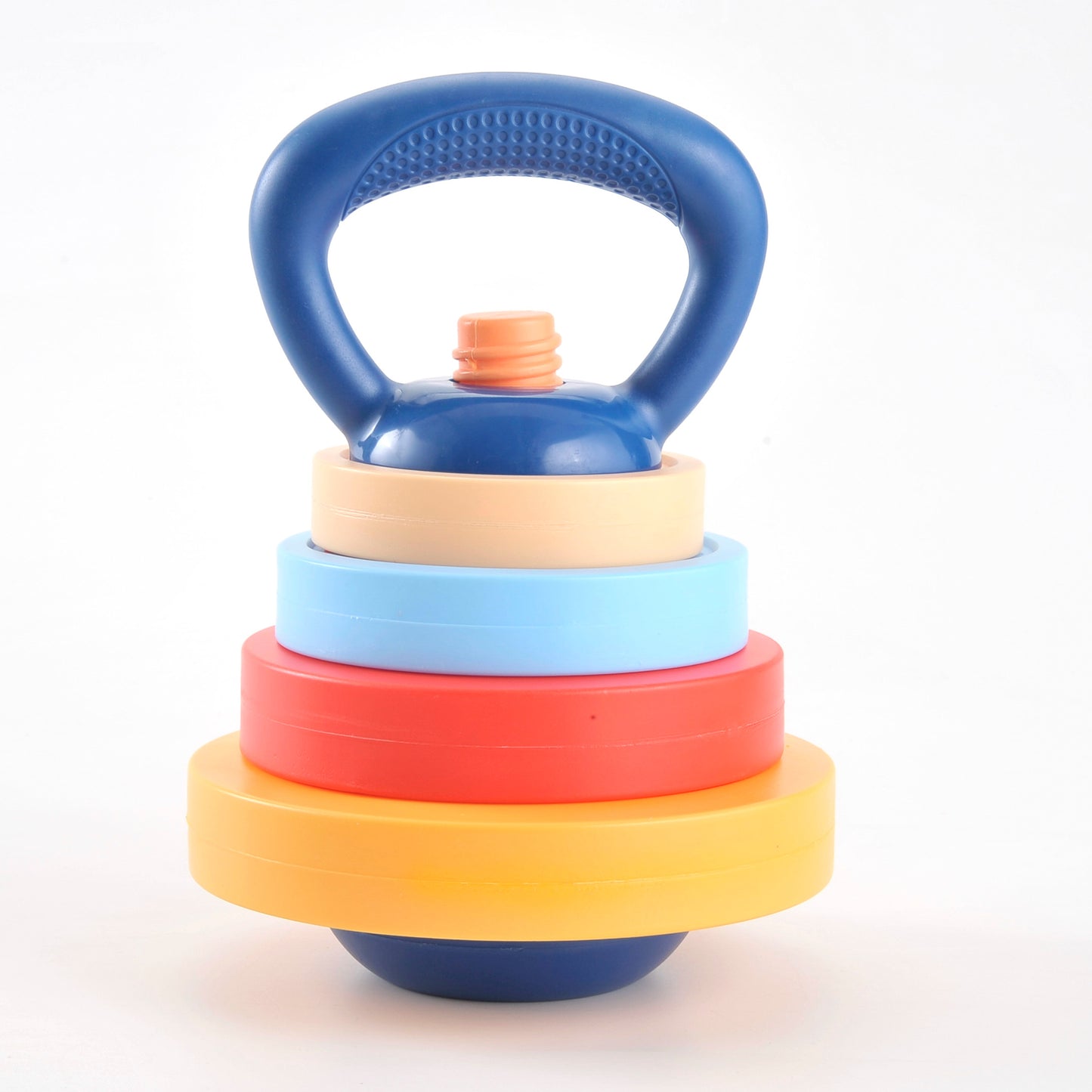 Kids Exercise Weight Set - 5-in-1 Adjustable Workout Toy Equipment for Children Pretend Play Exercise - Toddler Beginner Gym, Fitness, Weightlifting and Powerlifting