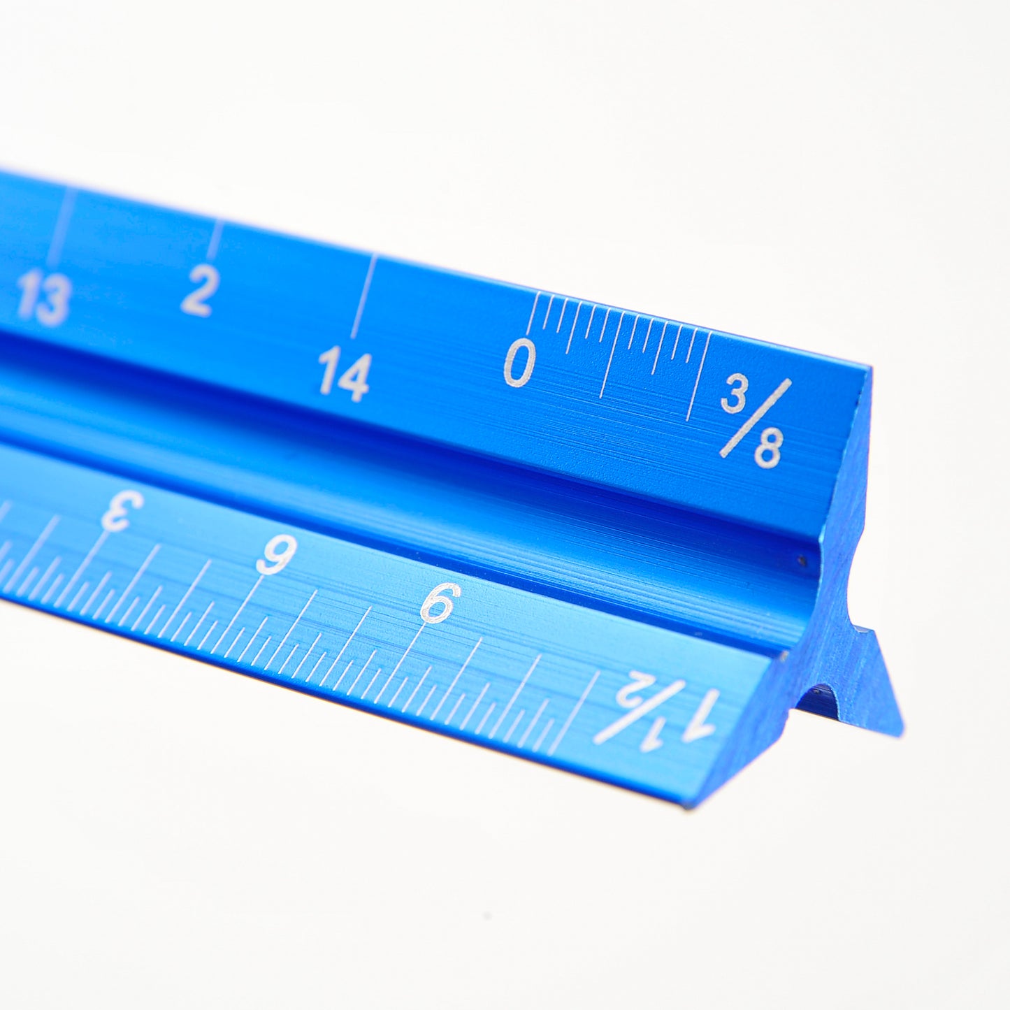 12" Architectural Scale Ruler Aluminum For Students & Engineers Blue