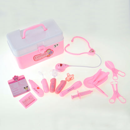 Doctor Nurse Medical Kit Playset (Pink)