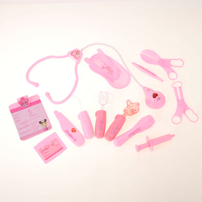 Doctor Nurse Medical Kit Playset (Pink)