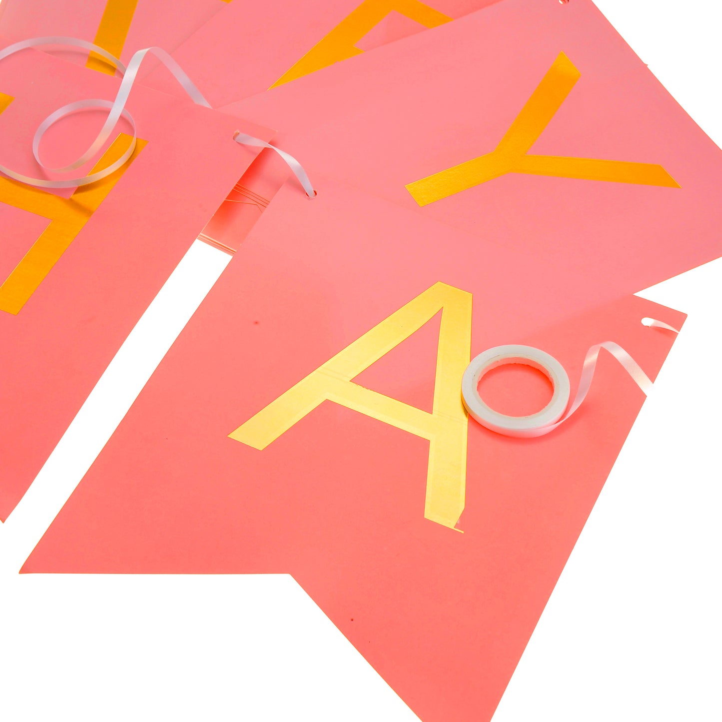 Birthday Party Paper Decorations (Pink Color)