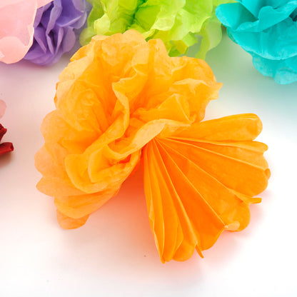 Birthday Party Paper Decorations, 15 Pieces (Rainbow Color)