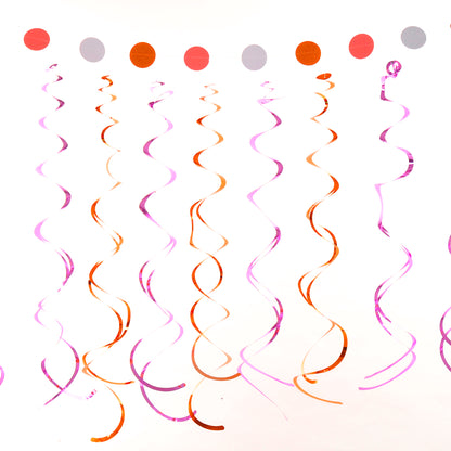 Birthday Party Paper Decorations (Pink Color)