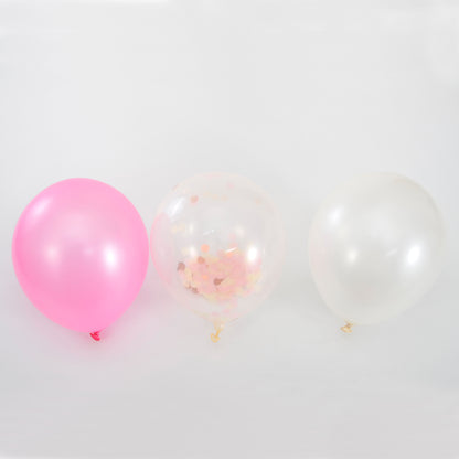 Party Pink And White Confetti Balloon