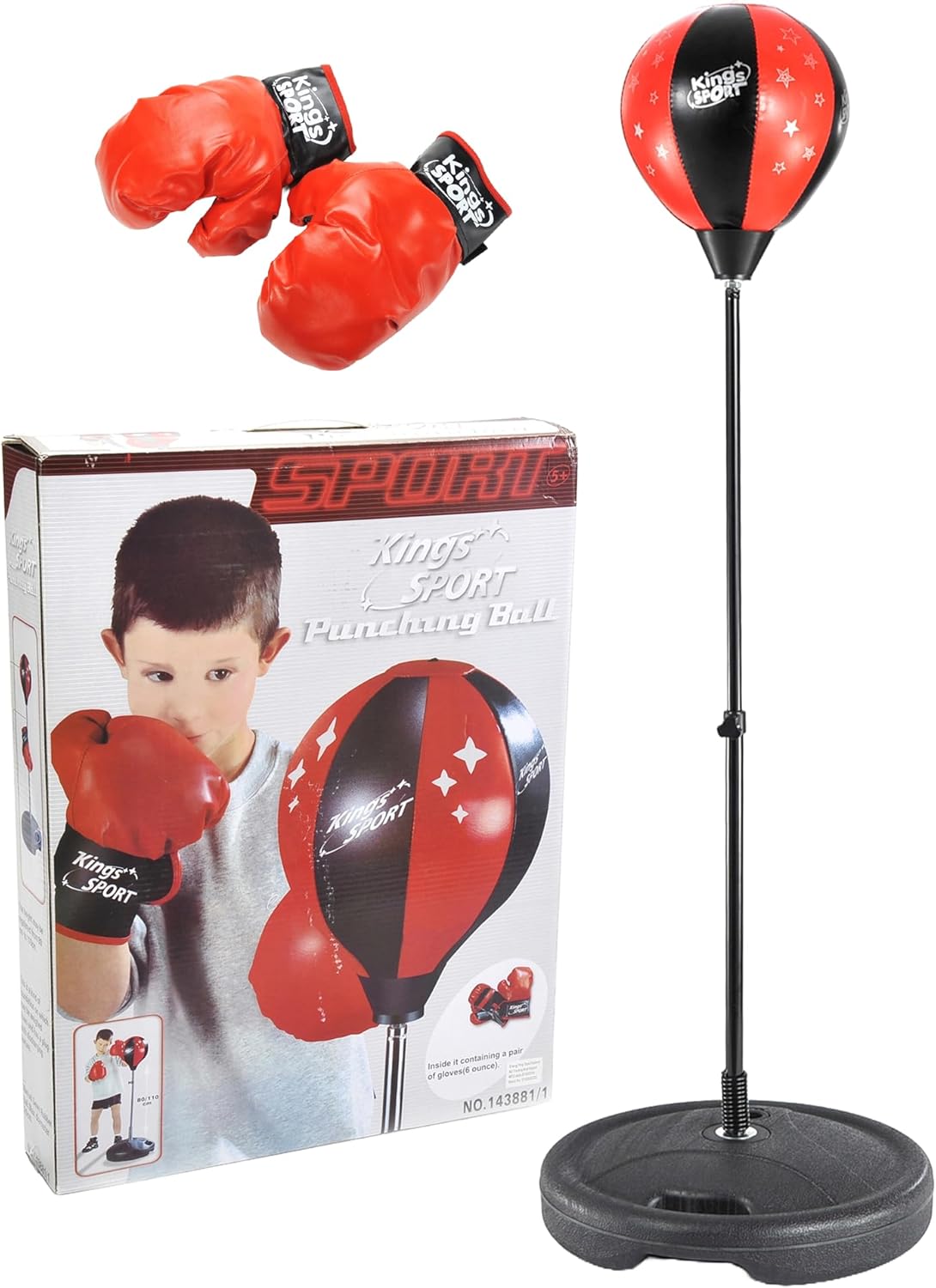 PowerTRC Kids Boxing Punching Bag with Gloves