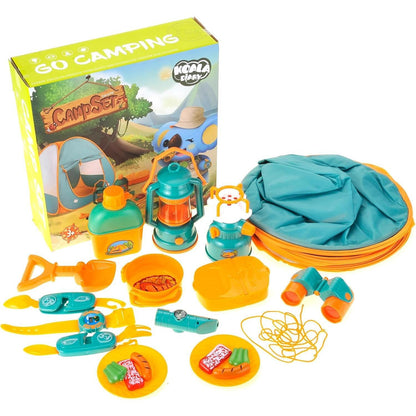Kids Camping Set with Pop Up Tent, Kids Play Tent Toddler Toys, Toddler Outdoor Toys Camping Tools Set for Kids