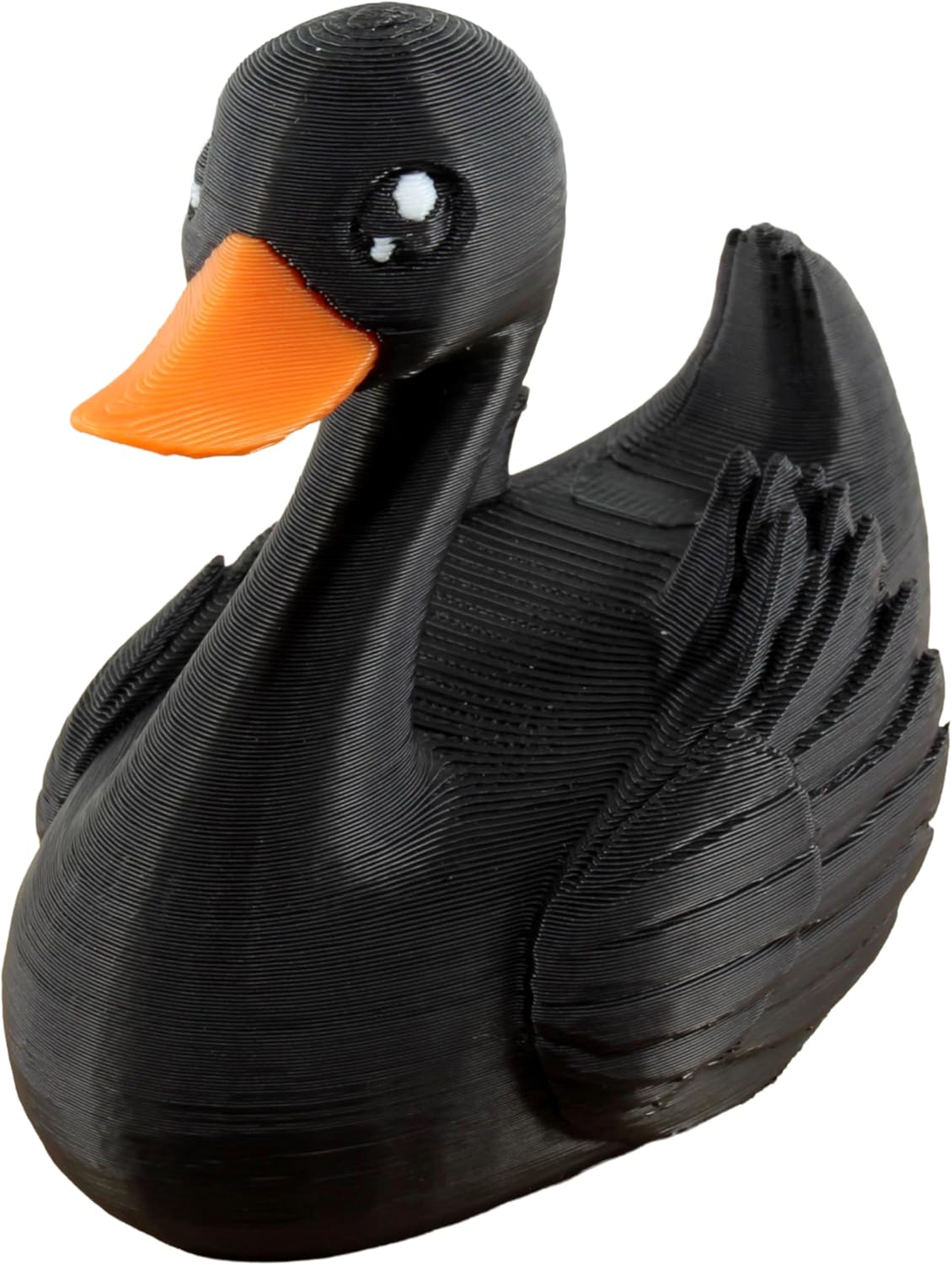PowerTRC Black Swan Duck Figurine – Duck for 4x4 Ducking, Fun Car Dashboard Accessory, Elegant Swan Gifts, Ducks for Cars – 3D Printed in USA