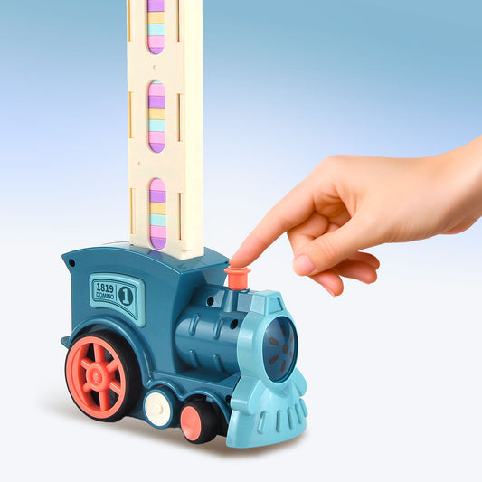Automatic Stacking Domino Train Toy
