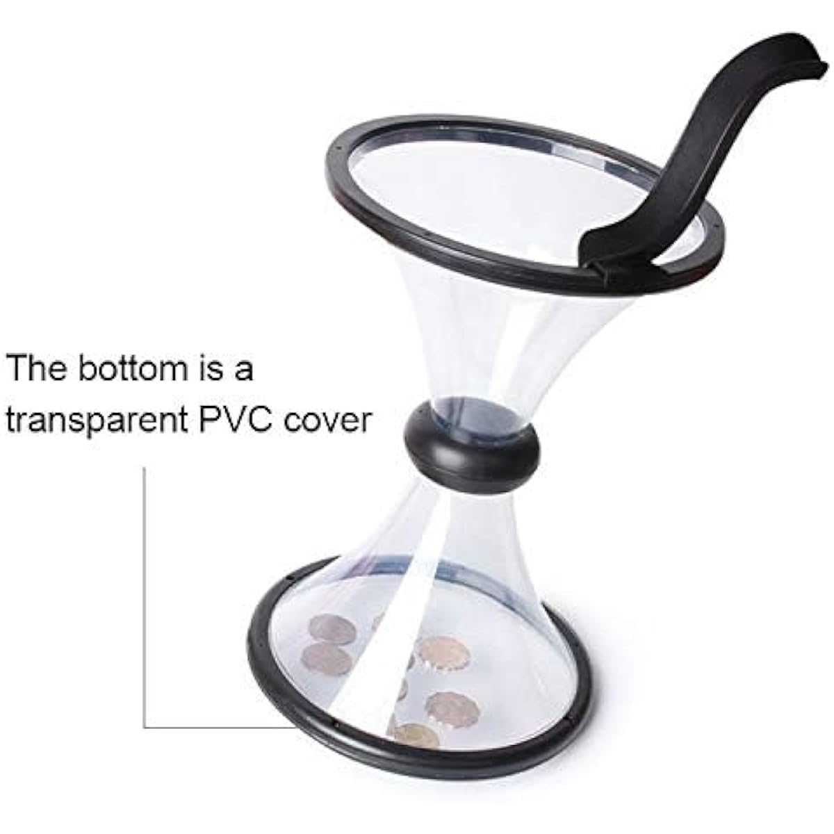 Vortex Gravity Defying Coin Piggy Bank Fun Money Savings Gravity Circling Around When Saving Loose Coins Cool Decoration Money Bank for Kids and Adults