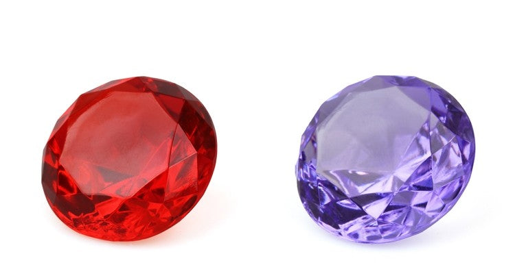 Clear Colorful Assorted Pirate Gems (24 Gems)