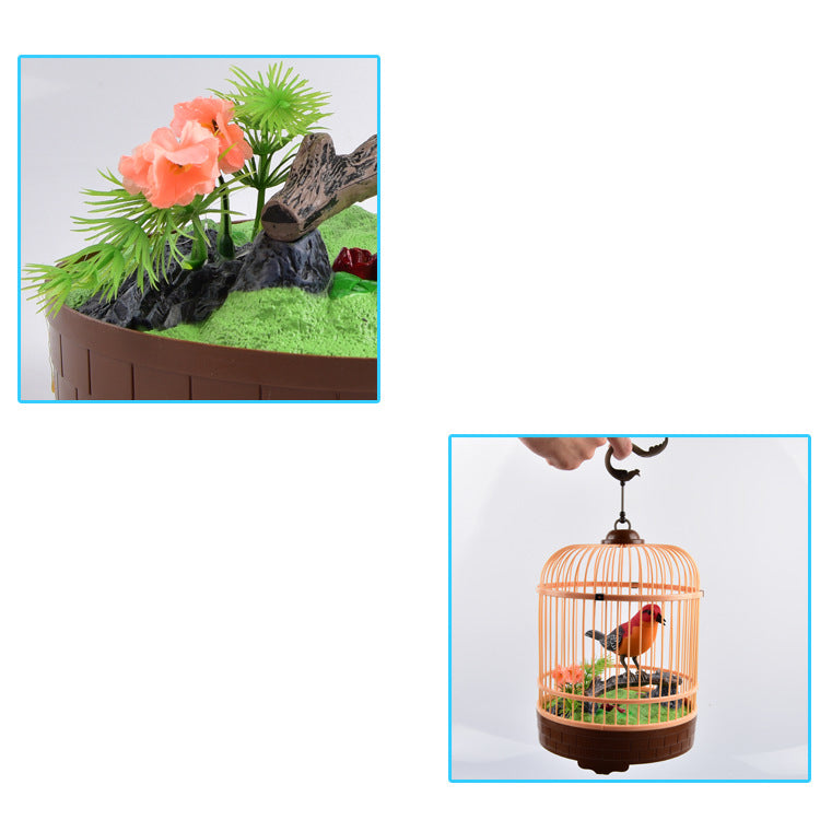 Singing & Chirping Bird In Cage - Realistic Sounds & Movements