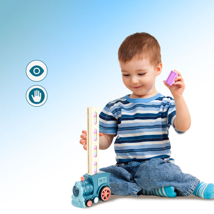 Automatic Stacking Domino Train Toy
