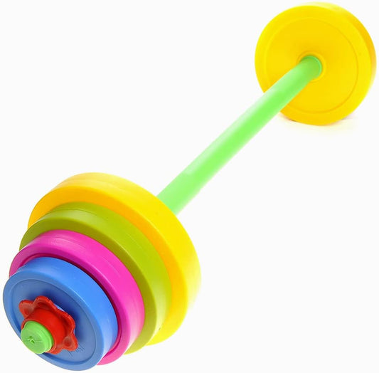 Barbell Kids Weight Set - Adjustable Toddler Weight Set & Kids Workout Equipment for Beginner Gym Exercise, Fitness, Ideal for Weightlifting & Powerlifting Training