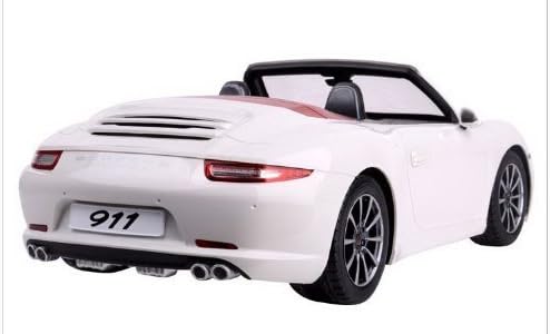 PowerTRC Remote Control Car, Porsche Carrera S RC Cars 1:12 Scale Official Licensed Battery Operated Model Sports Car w/Headlights Gift Ideas Birthday for Adults & Boys Ages 6+ Years White