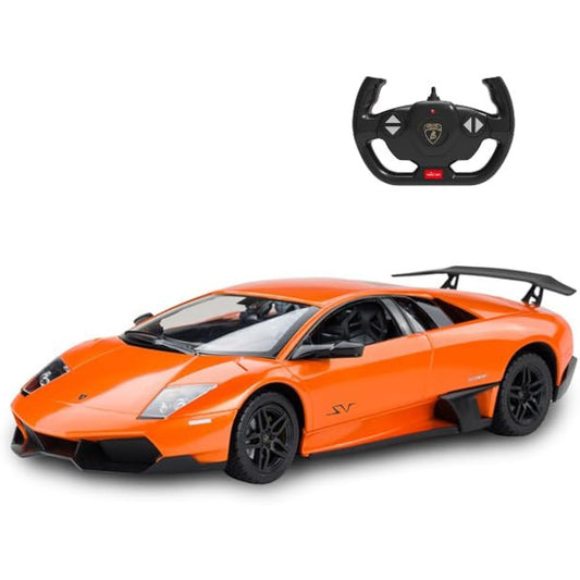 PowerTRC 1:14 Scale Remote Control LamboMurcielago Sport Car | RC Electric Sport Hobby Racing Car Model for Boys, Girls & Adults (Orange)