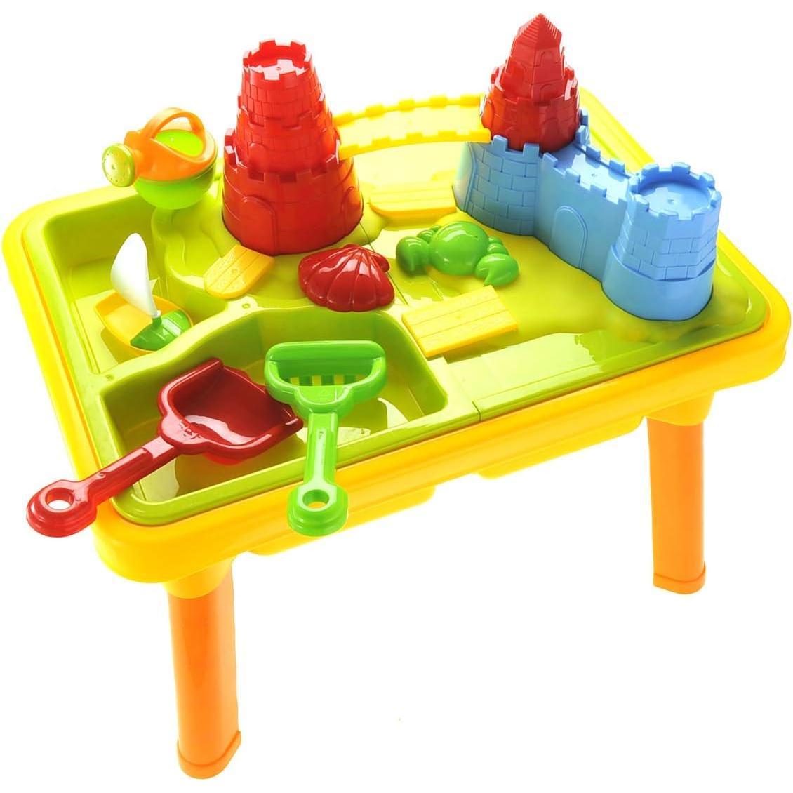 Large Splash Water Table  Beach Toys | Sand Molds | Pit Toys | Sandbox Toys | Buckets | Castle Building Kit | (2 in 1 Kit)