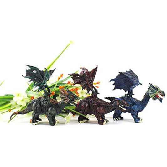 PowerTRC 12 Pack Deluxe 3D Dragon Action Figures in Jurassic-Inspired Hatching Eggs | Take Apart Puzzle Toy | Perfect for Kids' Party Favors and Bulk Toy Excitement!