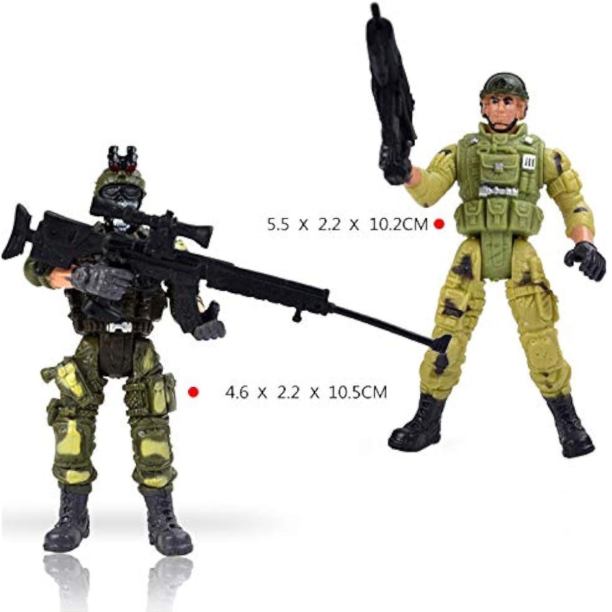 6 Pcs Army Men Military Action Figures, Special Force Soldiers Toys for Kids 5-7, Army Action Figures with Military Weapons Accessories Toy Soldiers for Boys
