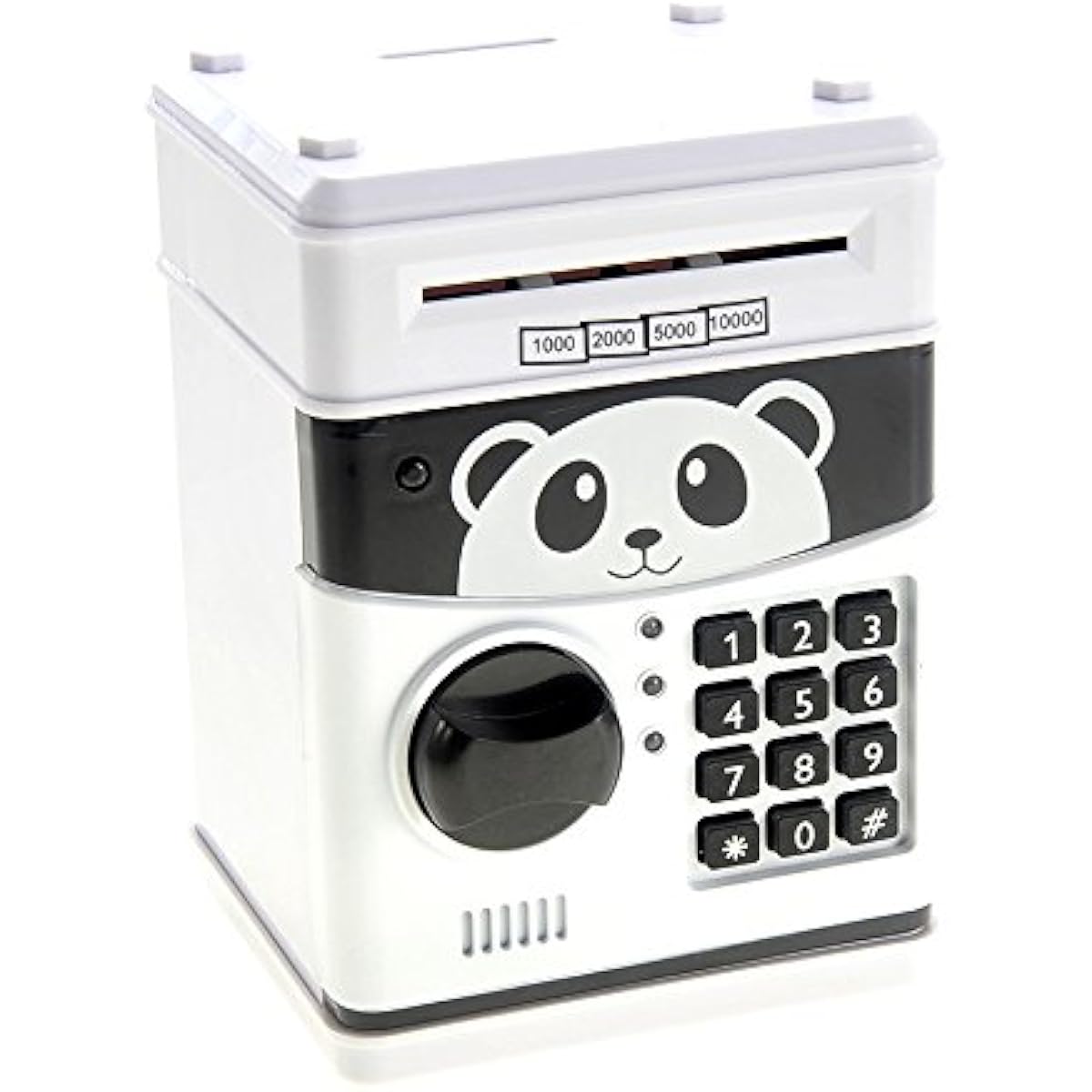 PowerTRC Cartoon Panda Electronic Password Protected Piggy Money & Coin Bank | Real Money Saving Toy Bank for Kids