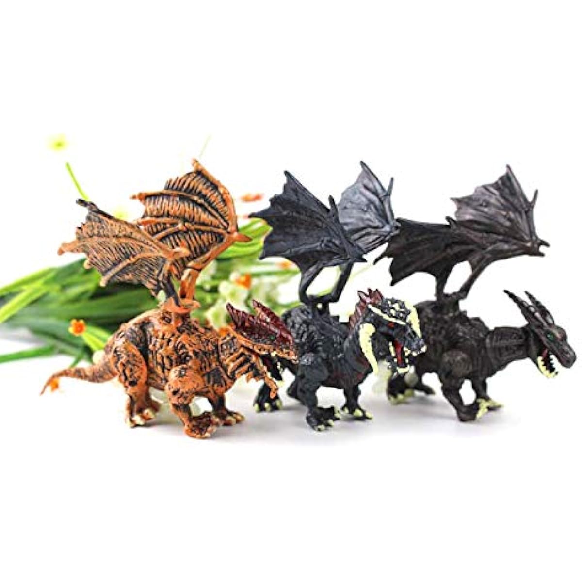 PowerTRC 12 Pack Deluxe 3D Dragon Action Figures in Jurassic-Inspired Hatching Eggs | Take Apart Puzzle Toy | Perfect for Kids' Party Favors and Bulk Toy Excitement!