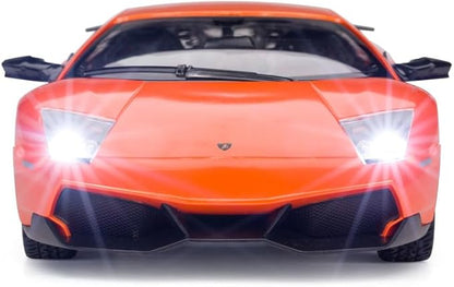 PowerTRC 1:14 Scale Remote Control LamboMurcielago Sport Car | RC Electric Sport Hobby Racing Car Model for Boys, Girls & Adults (Orange)