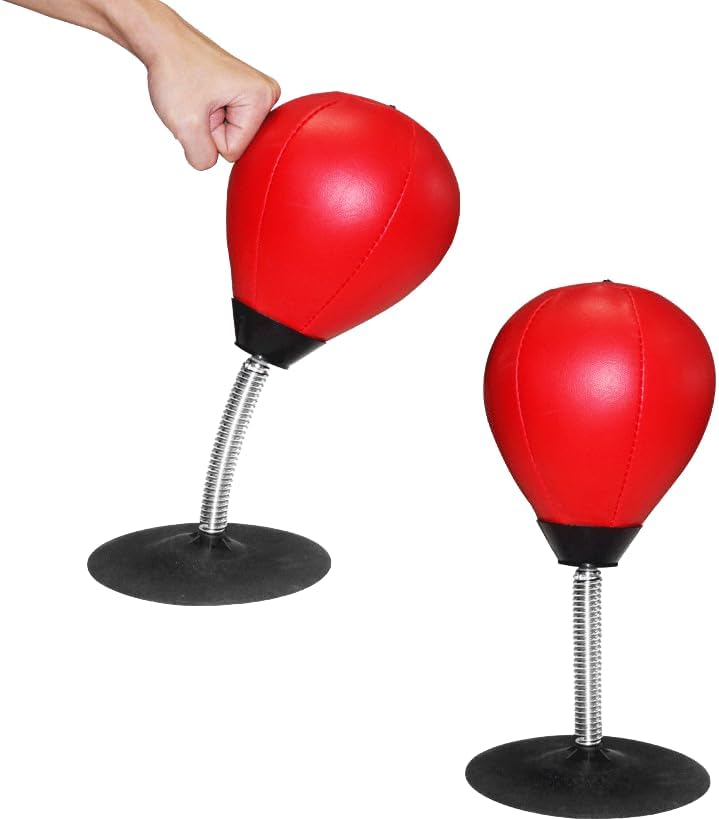 Desktop Punching Bag, Portable Stress Relief Punching Bag for Home and Office, Fun Boxing Exercise for Kids and Adults, Funny Gift for Coworkers Or Boss