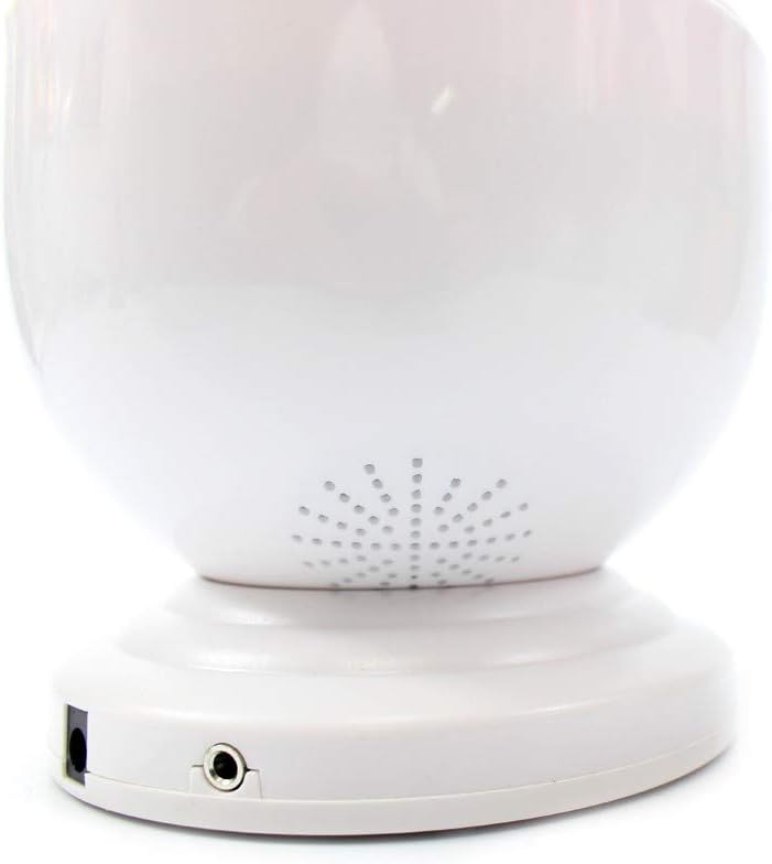 WHITE Night Light Projector and Music Player, Multicolor