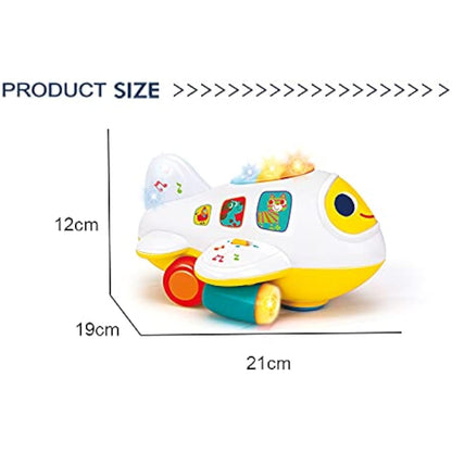 PowerTRC Baby Toy Airplane with Music and Lights | Educational Toy for Kids | Fun and Engaging Toy for Young Kids