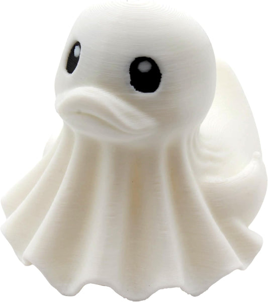 PowerTRC Cute Ghost Duck Figurine – Duck for 4x4 Ducking, Fun Car Dashboard Accessory, Spooky Halloween Ducks for Cars, Ghost Gifts – 3D Printed in USA