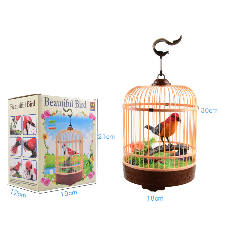 Singing & Chirping Bird In Cage - Realistic Sounds & Movements