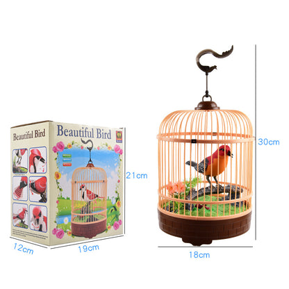 Singing & Chirping Bird In Cage - Realistic Sounds & Movements