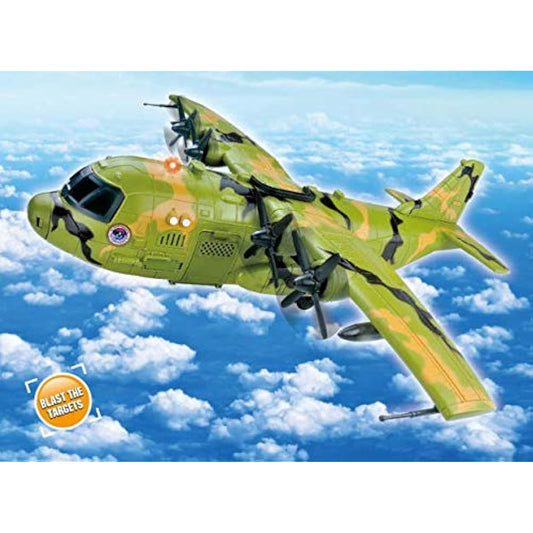 Military Combat Air Force Airplane Toy with Lights, Army Sounds and Realistic Working Doors Giant C130 Bomber with Mini Soldiers for Kids Army Toy Plane Gift for Boys Ages 3 4 5 6