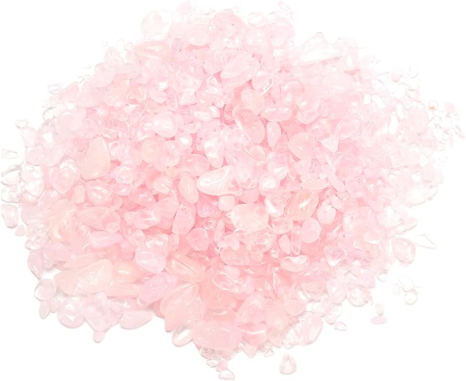 Crystals Gem Stones Decorative Rocks for Vase, Tumbled Turquoise Crystal Chips Bulk Healing Stones Fish Tank Gravel Filler Vase Filler Plants Decor 1 lb