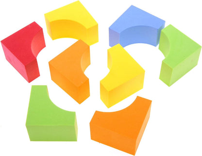 PowerTRC Foam Blocks for Toddler 1-3, 131 Pieces EVA Soft Building Blocks for Boys Girls, Baby Bath Early Learning Stacking Toys Gifts for Kids 18+ Months