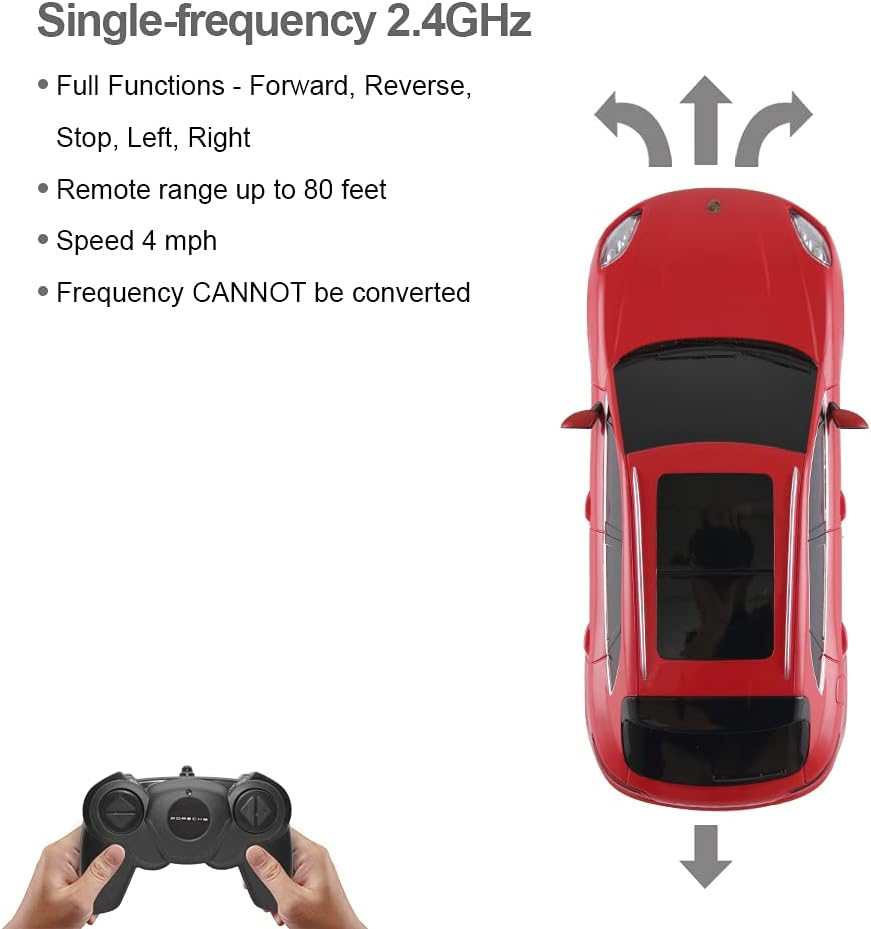 RASTAR 1:24 Porsche Macan Turbo RC Toy Car, Remote Control Car, Gifts for Kids