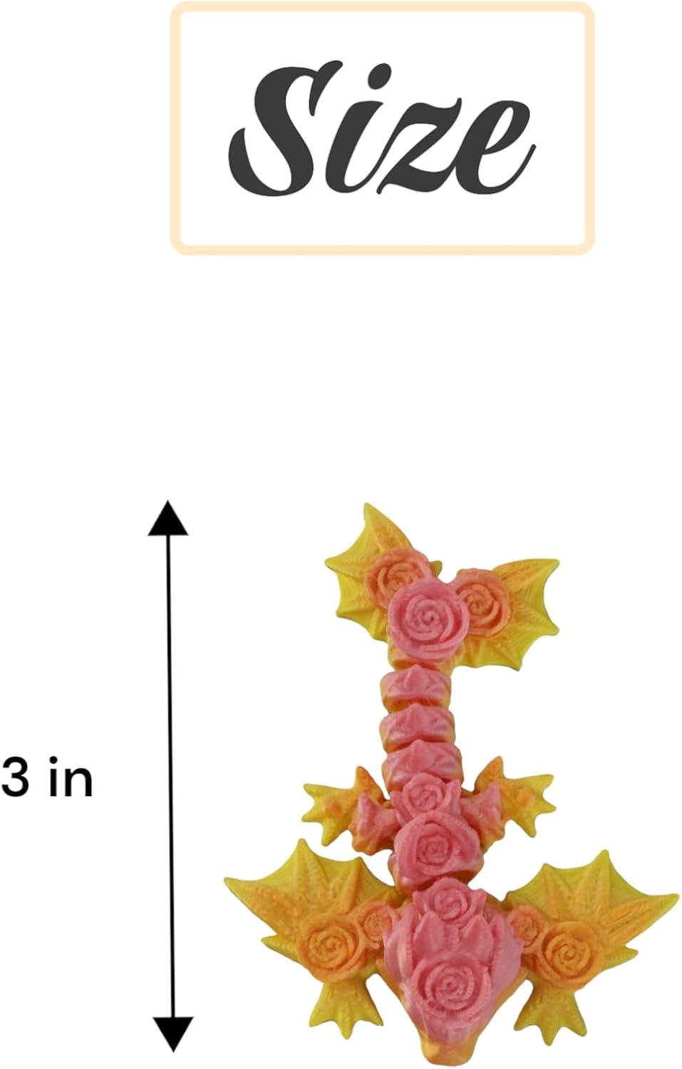 PowerTRC 10 Pack 3D Printed Dragon Baby Wyverns – Matte Rainbow Articulated 3D Printed Dragon Party Favors, Gift Bags & Collectibles