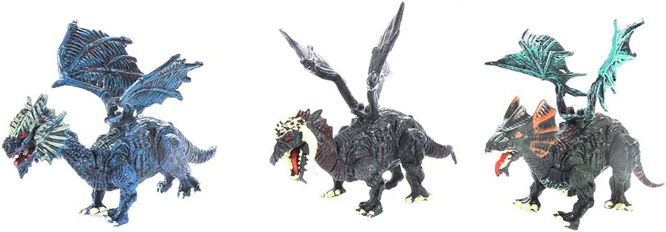 PowerTRC 12 Pack Deluxe 3D Dragon Action Figures in Jurassic-Inspired Hatching Eggs | Take Apart Puzzle Toy | Perfect for Kids' Party Favors and Bulk Toy Excitement!