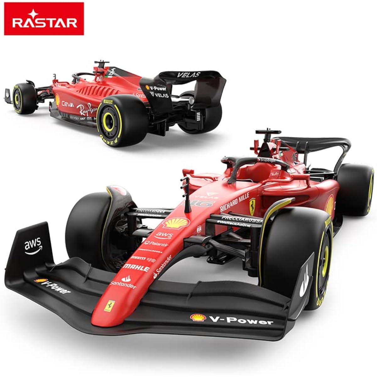 RASTAR F1 Car | 1:12 Ferrari F1-75 Remote Control Toy Car, Ferrari F1 RC Car for Boys Kids Adults, 2022 F1 Challenger