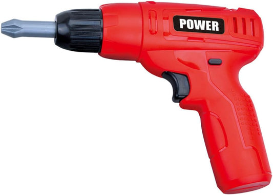 Kids Power Tools Mini Toy Drill Set with 3 Interchangeable Drill Bits Sound and Motion | Pretend Play | Kids Tools