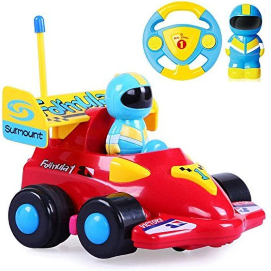RC Remote Control Formula Racing Car with Racing Driver Action Figure for Boys & Girls (Red)
