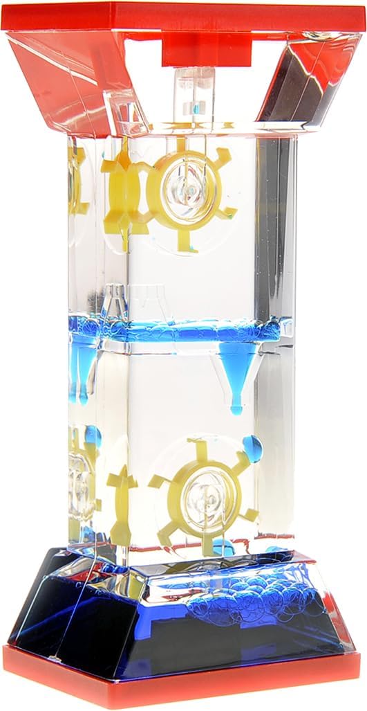 Liquid Motion Bubbler Sensory Fidget Toy for Desk Tops | Calming and Relaxing ADHD, Anxiety, and Autism Toy for Kids and Adults | Handheld Water Game