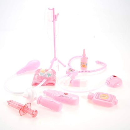 PowerTRC Doctor Nurse Pink Medical Kit | Playset for Kids | Pretend Play Doctor | Kids Medical Toys