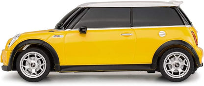 RASTAR Mini Cooper Model, 1:24 RC Cars Toy Mini Cooper Remote Control Car RC Mini Cooper Car Toy for Kids, Yellow