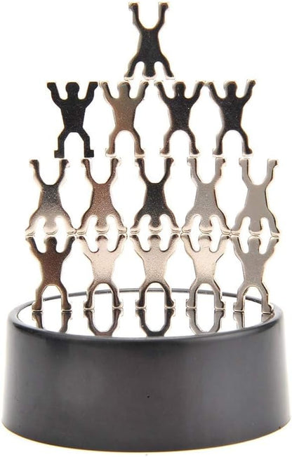 Magnetic Desktop Sculpture (Acrobats) | Mini Magnetic Art Decoration for Desktop | Fun Stress Relief Office Gift