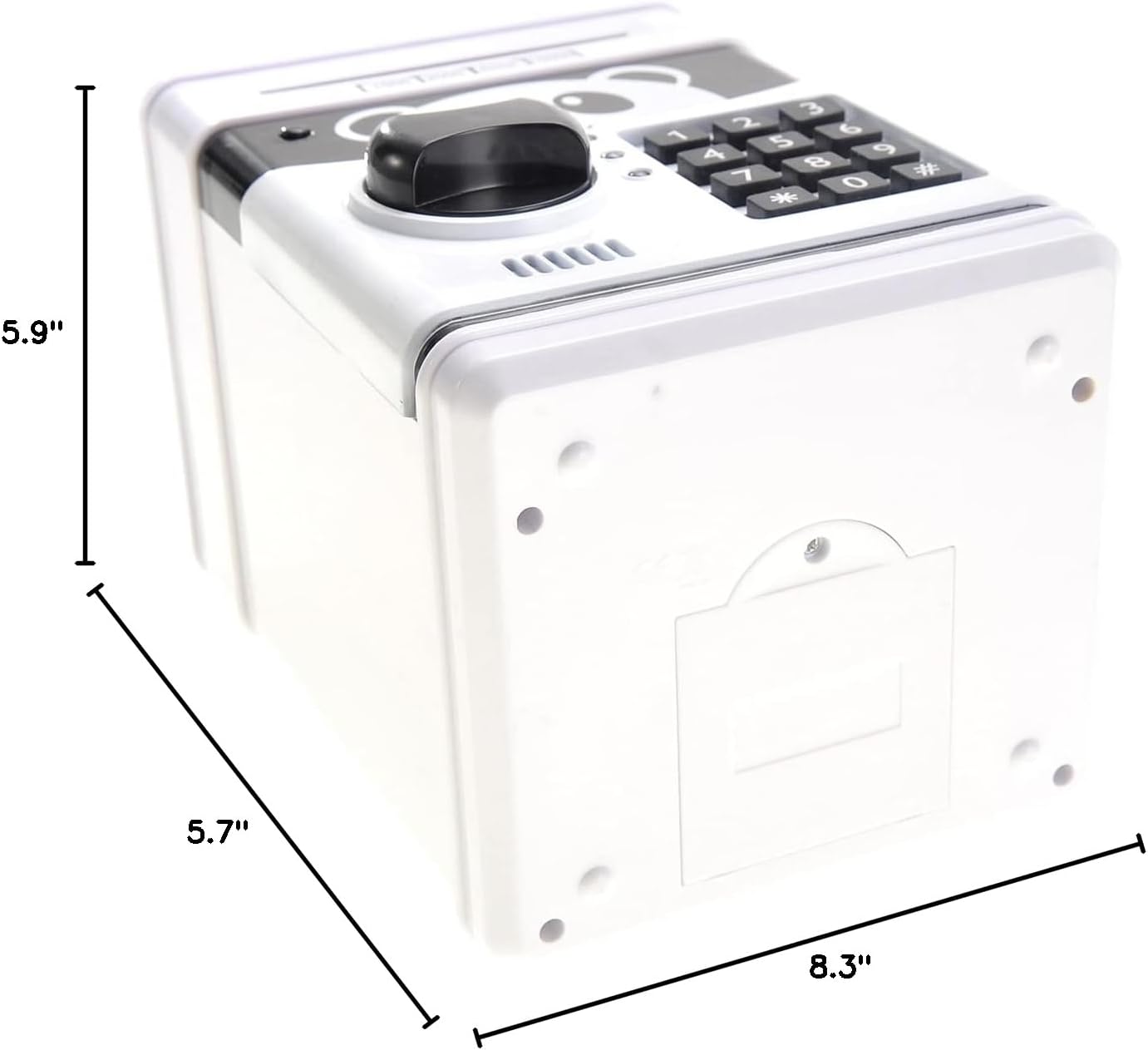 PowerTRC Cartoon Panda Electronic Password Protected Piggy Money & Coin Bank | Real Money Saving Toy Bank for Kids