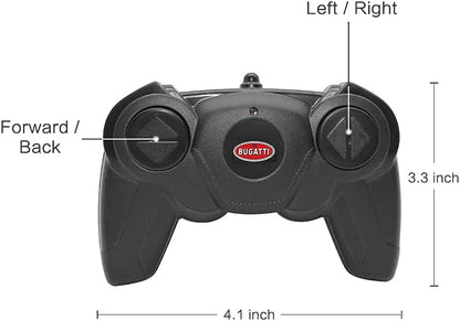 RASTAR RC Car | 1:24 Bugatti Veyron 16.4 Grand Sport Vitesse Radio Remote Control Racing Toy Car Model Vehicle, Black/Orange