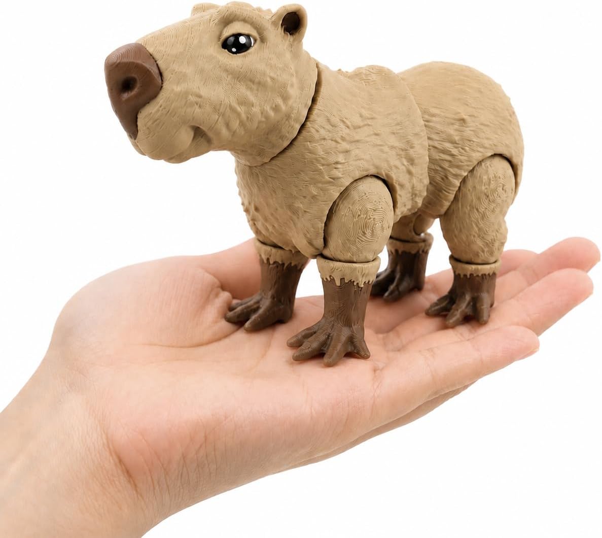 PowerTRC 3D Printed Articulated Animal Figurine, Fidget Desk Decor Collectible Gift – Made in USA(1 PCS)