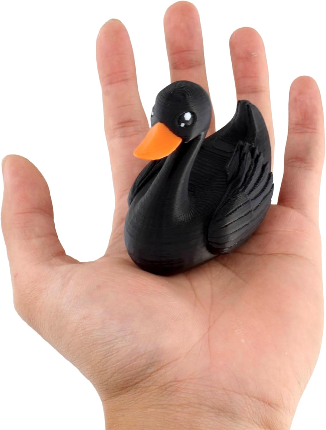 PowerTRC Black Swan Duck Figurine – Duck for 4x4 Ducking, Fun Car Dashboard Accessory, Elegant Swan Gifts, Ducks for Cars – 3D Printed in USA