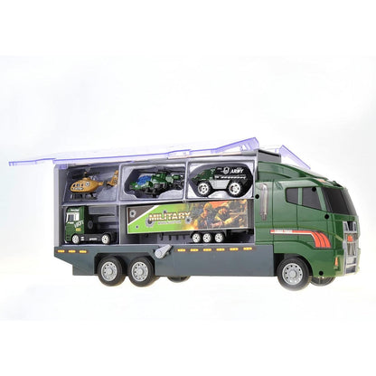 Army Toys for Boys 6-8 8-12, Die-Cast Army Military Vehicles Toys, Diecast Army Trucks and Cars with Carrier Truck, Kids Army Toys, Military Trucks for Boys