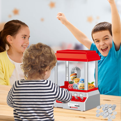Claw Machine for Kids Toy Mini Claw Machine Candy Grabber Prize Dispenser Vending Machine Arcade Game Machines for Home Party Christmas Birthday Gifts Cool Girl Toys